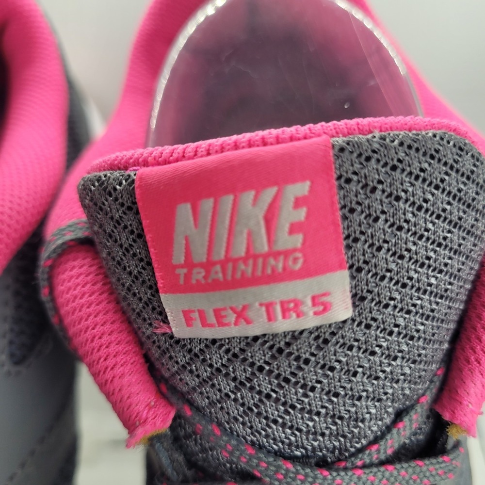 Nike Flex TR 5 Sneaker SZ 10 Womens Training Shoe Gray Pink - Picture 4 of 11